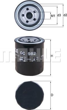 KNECHT OC 982 - Oil Filter www.autospares.lv