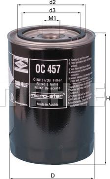 KNECHT OC 457 - Oil Filter www.autospares.lv