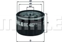 KNECHT OC 467 - Oil Filter www.autospares.lv