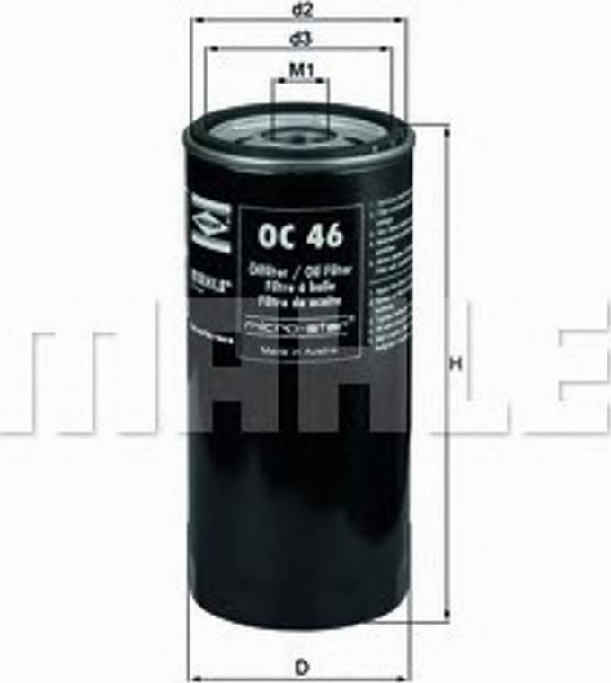 KNECHT OC 46 - Oil Filter www.autospares.lv