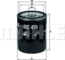 KNECHT OC 478 - Oil Filter www.autospares.lv