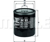 KNECHT OC 52 - Oil Filter www.autospares.lv