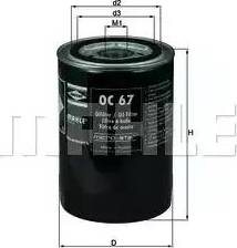 KNECHT OC 67 - Oil Filter www.autospares.lv