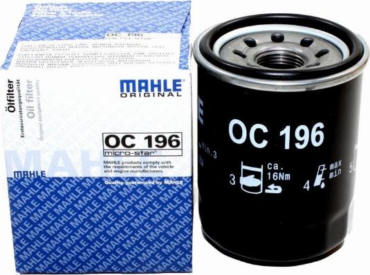 KNECHT OC 196 - Oil Filter www.autospares.lv