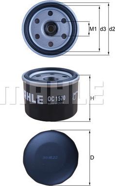 KNECHT OC 1570 - Oil Filter www.autospares.lv