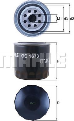 KNECHT OC 1673 - Oil Filter www.autospares.lv