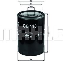 KNECHT OC 110 OF - Oil Filter www.autospares.lv