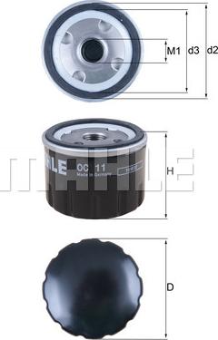 KNECHT OC 11 - Eļļas filtrs www.autospares.lv