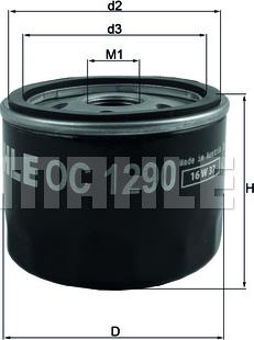 KNECHT OC 1290 - Oil Filter www.autospares.lv