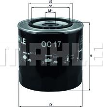 KNECHT OC 17 - Oil Filter www.autospares.lv