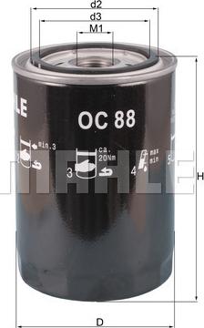 KNECHT OC 88 - Oil Filter www.autospares.lv