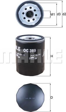 KNECHT OC 369 - Oil Filter www.autospares.lv