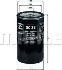 KNECHT OC 38 - Oil Filter www.autospares.lv