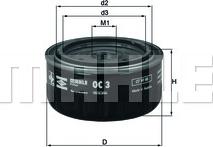 KNECHT OC 3 - Eļļas filtrs autospares.lv