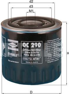 KNECHT OC 290 - Oil Filter www.autospares.lv