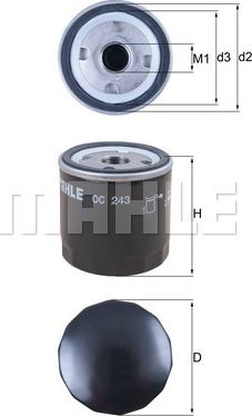 KNECHT OC 243 - Oil Filter www.autospares.lv