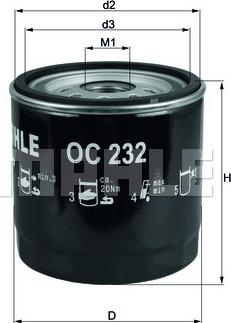 KNECHT OC 232 - Oil Filter www.autospares.lv