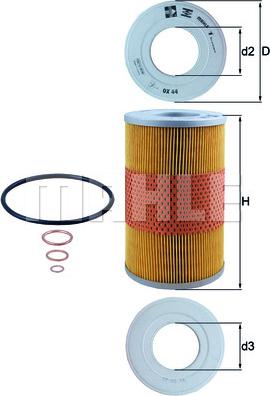 KNECHT OX 44D - Eļļas filtrs autospares.lv