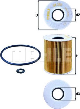 KNECHT OX 203D - Eļļas filtrs autospares.lv