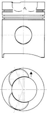 Kolbenschmidt 94456961 - Remkomplekts, Virzulis / Cilindra čaula www.autospares.lv