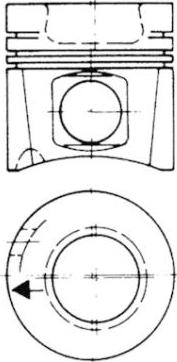 Kolbenschmidt 93649963 - Remkomplekts, Virzulis / Cilindra čaula www.autospares.lv