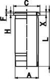 Kolbenschmidt 89861110 - Cilindra čaula www.autospares.lv