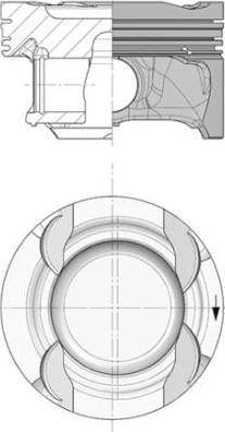 Kolbenschmidt 40856600 - Piston www.autospares.lv