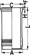 Kolbenschmidt 88645110 - Cilindra čaula www.autospares.lv