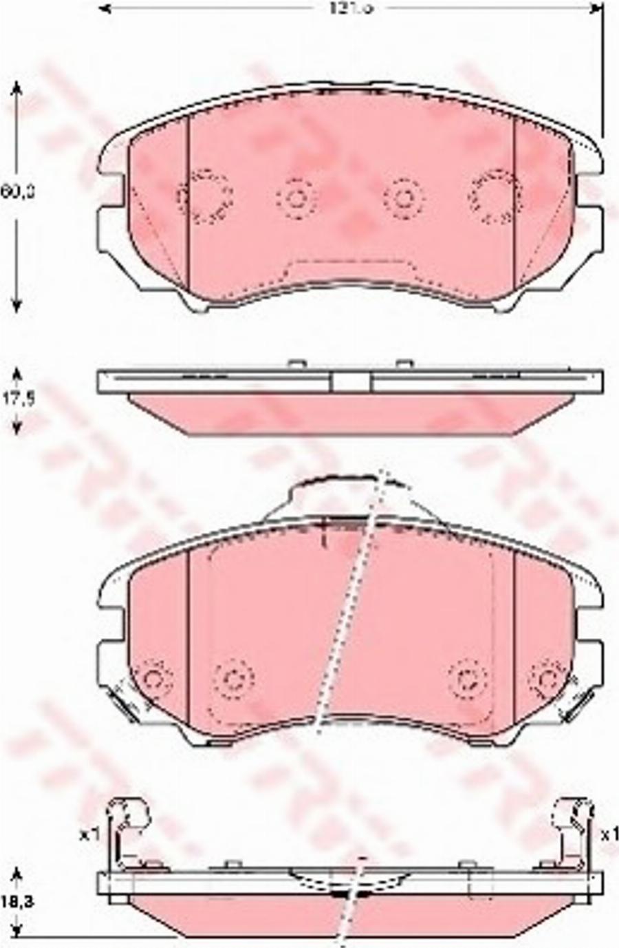 Konstein 5610343 - Bremžu uzliku kompl., Disku bremzes autospares.lv