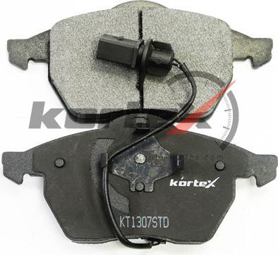 Kortex KT1307STD - Тормозные колодки, дисковые, комплект www.autospares.lv