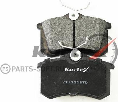 Kortex KT1330STD - Тормозные колодки, дисковые, комплект www.autospares.lv