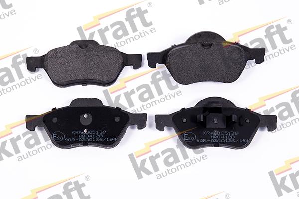 KRAFT AUTOMOTIVE 6005139 - Тормозные колодки, дисковые, комплект www.autospares.lv