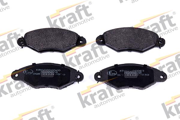 KRAFT AUTOMOTIVE 6006060 - Тормозные колодки, дисковые, комплект www.autospares.lv