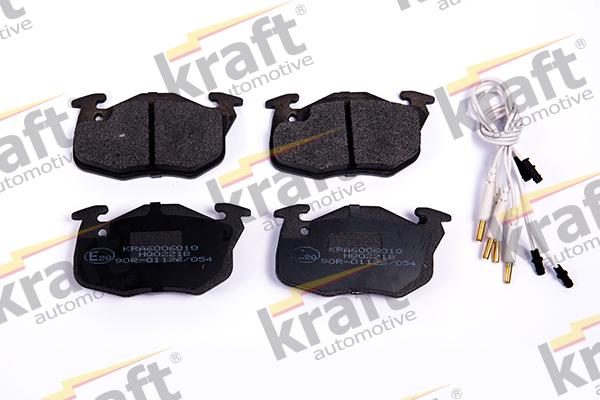 KRAFT AUTOMOTIVE 6006010 - Тормозные колодки, дисковые, комплект www.autospares.lv