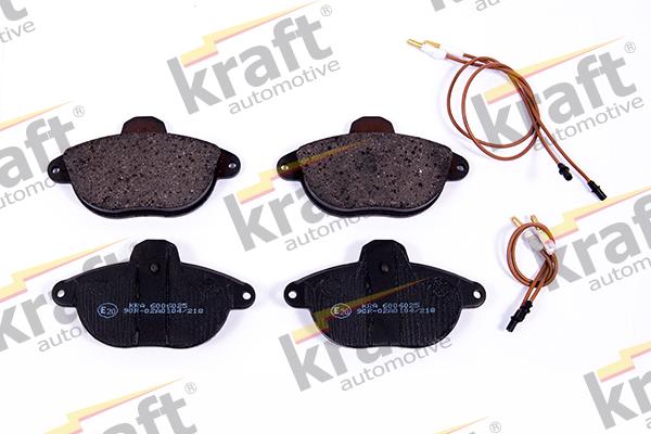 KRAFT AUTOMOTIVE 6006025 - Bremžu uzliku kompl., Disku bremzes www.autospares.lv