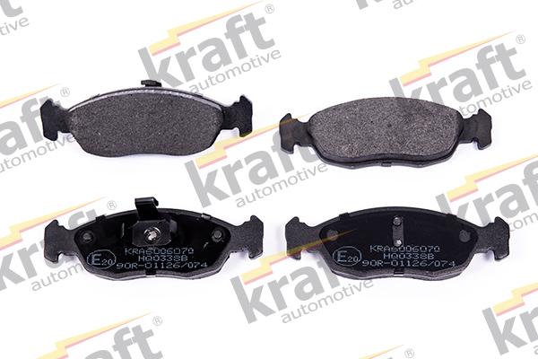 KRAFT AUTOMOTIVE 6006070 - Тормозные колодки, дисковые, комплект www.autospares.lv