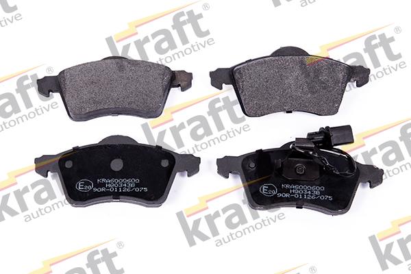 KRAFT AUTOMOTIVE 6000600 - Тормозные колодки, дисковые, комплект www.autospares.lv