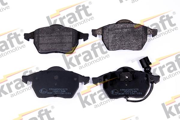 KRAFT AUTOMOTIVE 6000375 - Bremžu uzliku kompl., Disku bremzes www.autospares.lv