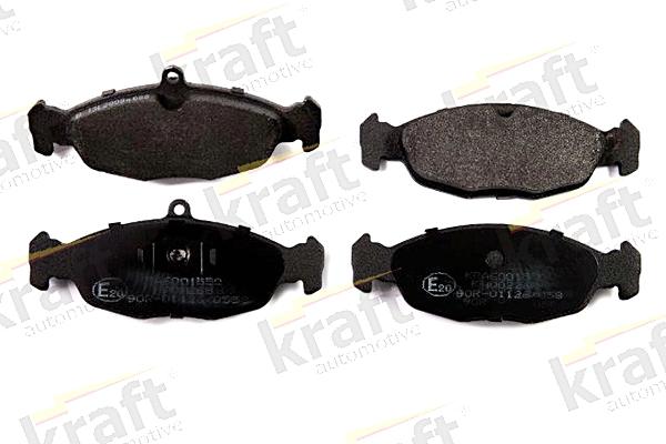 KRAFT AUTOMOTIVE 6001550 - Тормозные колодки, дисковые, комплект www.autospares.lv