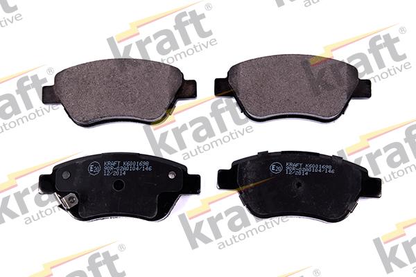 KRAFT AUTOMOTIVE 6001698 - Тормозные колодки, дисковые, комплект www.autospares.lv