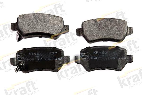 KRAFT AUTOMOTIVE 6001650 - Тормозные колодки, дисковые, комплект www.autospares.lv