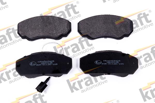 KRAFT AUTOMOTIVE 6003425 - Тормозные колодки, дисковые, комплект www.autospares.lv