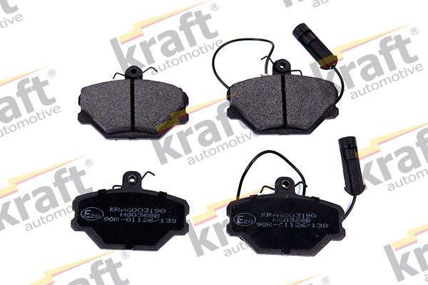 KRAFT AUTOMOTIVE 6003190 - Тормозные колодки, дисковые, комплект www.autospares.lv