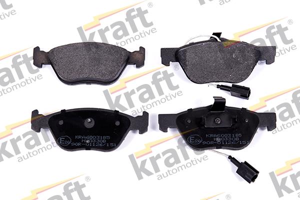 KRAFT AUTOMOTIVE 6003185 - Тормозные колодки, дисковые, комплект www.autospares.lv