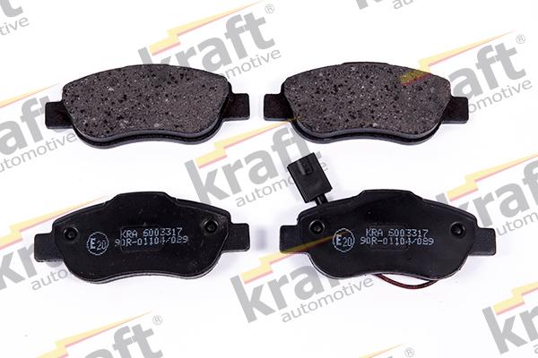 KRAFT AUTOMOTIVE 6003317 - Тормозные колодки, дисковые, комплект www.autospares.lv