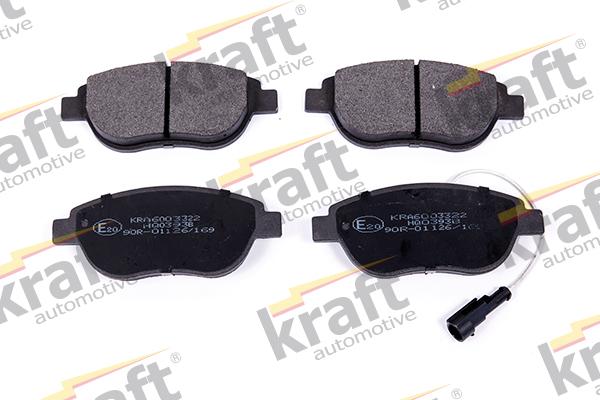 KRAFT AUTOMOTIVE 6003322 - Тормозные колодки, дисковые, комплект www.autospares.lv