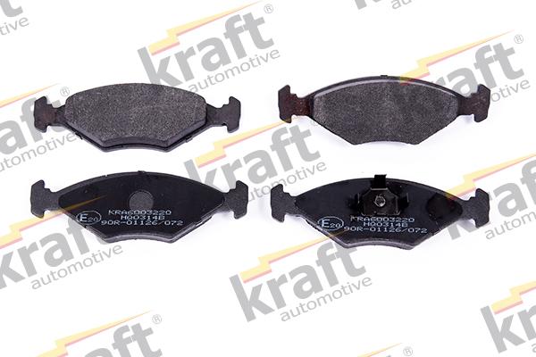 KRAFT AUTOMOTIVE 6003220 - Тормозные колодки, дисковые, комплект www.autospares.lv