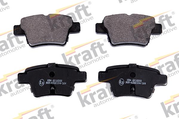 KRAFT AUTOMOTIVE 6016000 - Тормозные колодки, дисковые, комплект www.autospares.lv