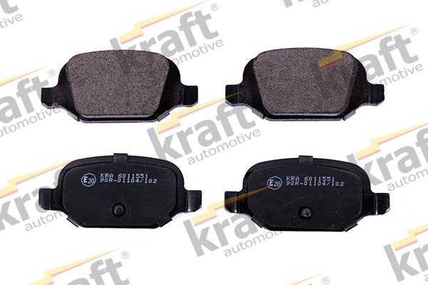 KRAFT AUTOMOTIVE 6011551 - Тормозные колодки, дисковые, комплект www.autospares.lv