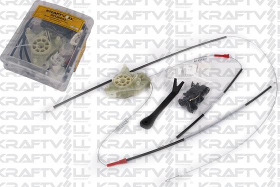 KRAFTVOLL GERMANY 09120053 - Remkomplekts, Stikla pacēlājs www.autospares.lv